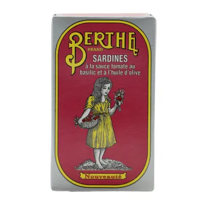 Berthe - Sardines tomate basilic à l'huile d'olive